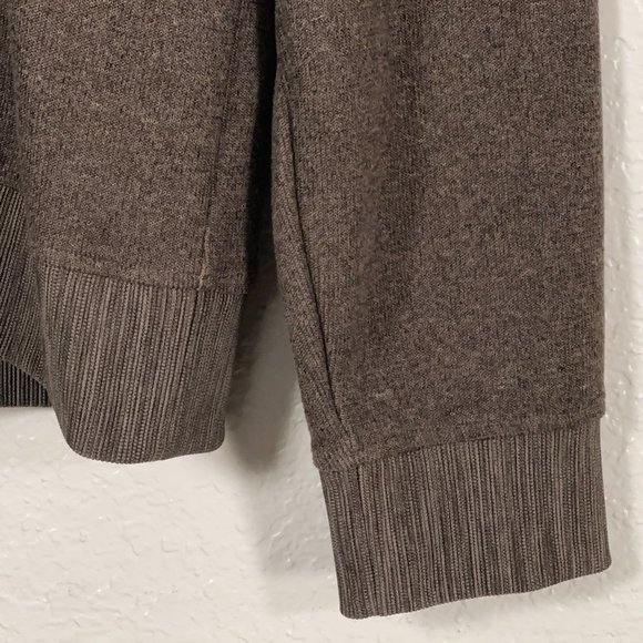 Cinch 1/4 Zip Cotton Knit Pullover Sweater in Brown Men's Size L - Picture 7 of 9